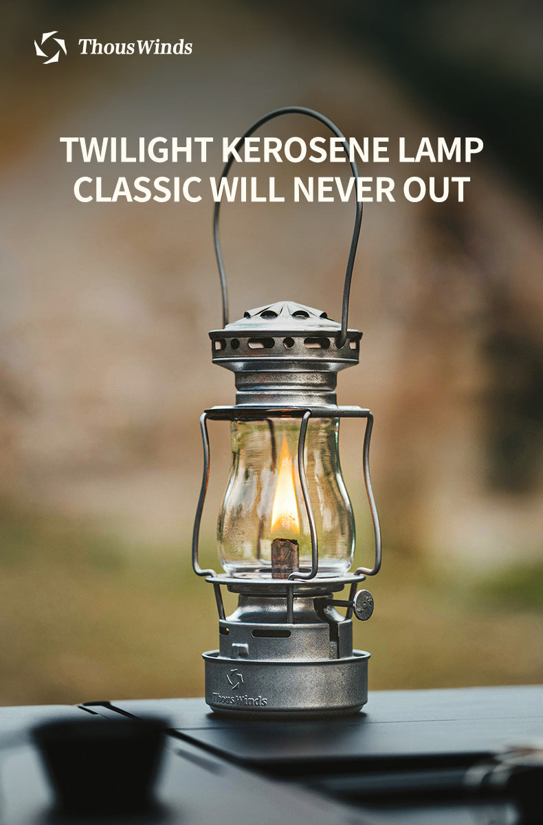 Thous Winds Twilight Kerosene Lamp - Brass