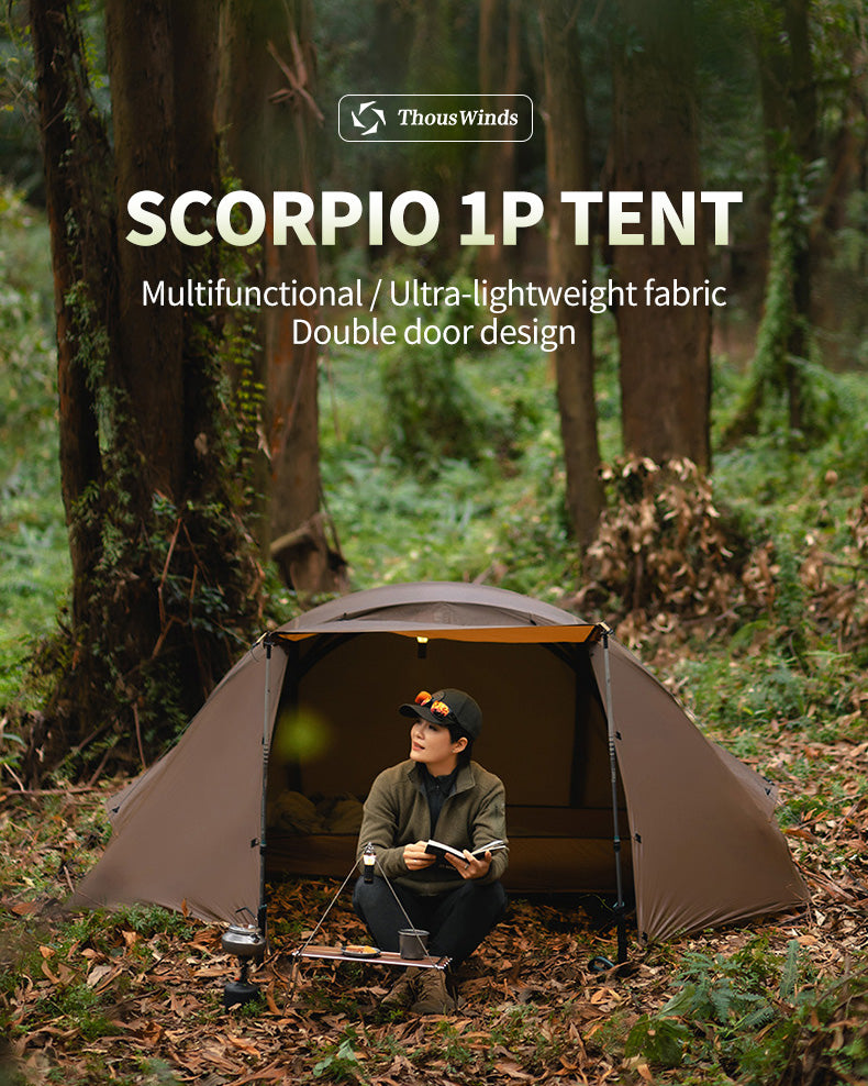 Thous Winds Scorpio 1 person Mesh Tent - Black