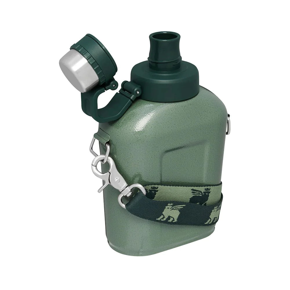 Stanley Classic Steel Canteen 1.1QT - Hammertone Green