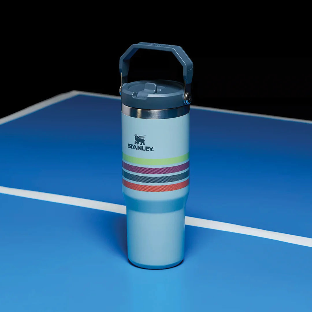 Stanley The Varsity Iceflow™ Flip Straw Tumbler 30oz - Seafoam Stripe