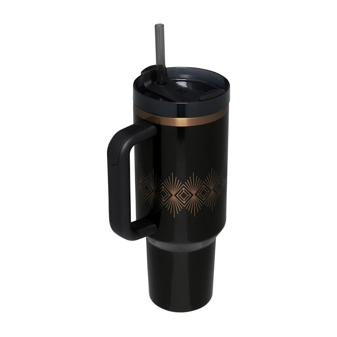 Stanley Quencher H2.0 FlowState Tumbler with Lid 40oz - Black Gloss [Limited Edition]