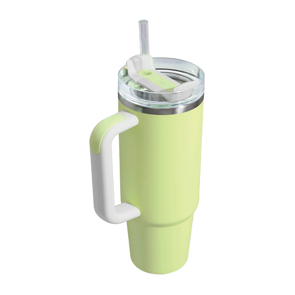 [Limited Edition] STANLEY Quencher H2.0 FlowState™ Vacuum Insulated Straw Tumbler with lid Color Block 30oz - Citron