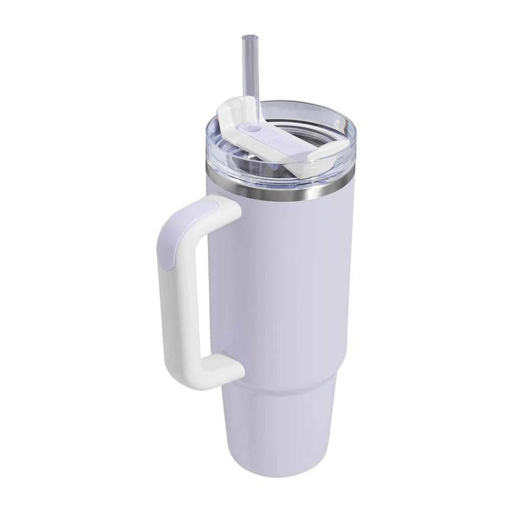 [Limited Edition] STANLEY Quencher H2.0 FlowState™ Vacuum Insulated Straw Tumbler with lid Color Block 30oz - Wisteria