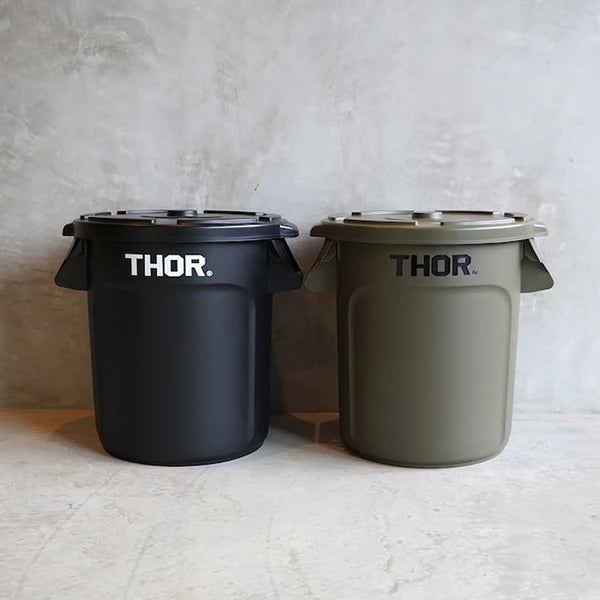 THOR Storage Bin with LID set 23L - Black