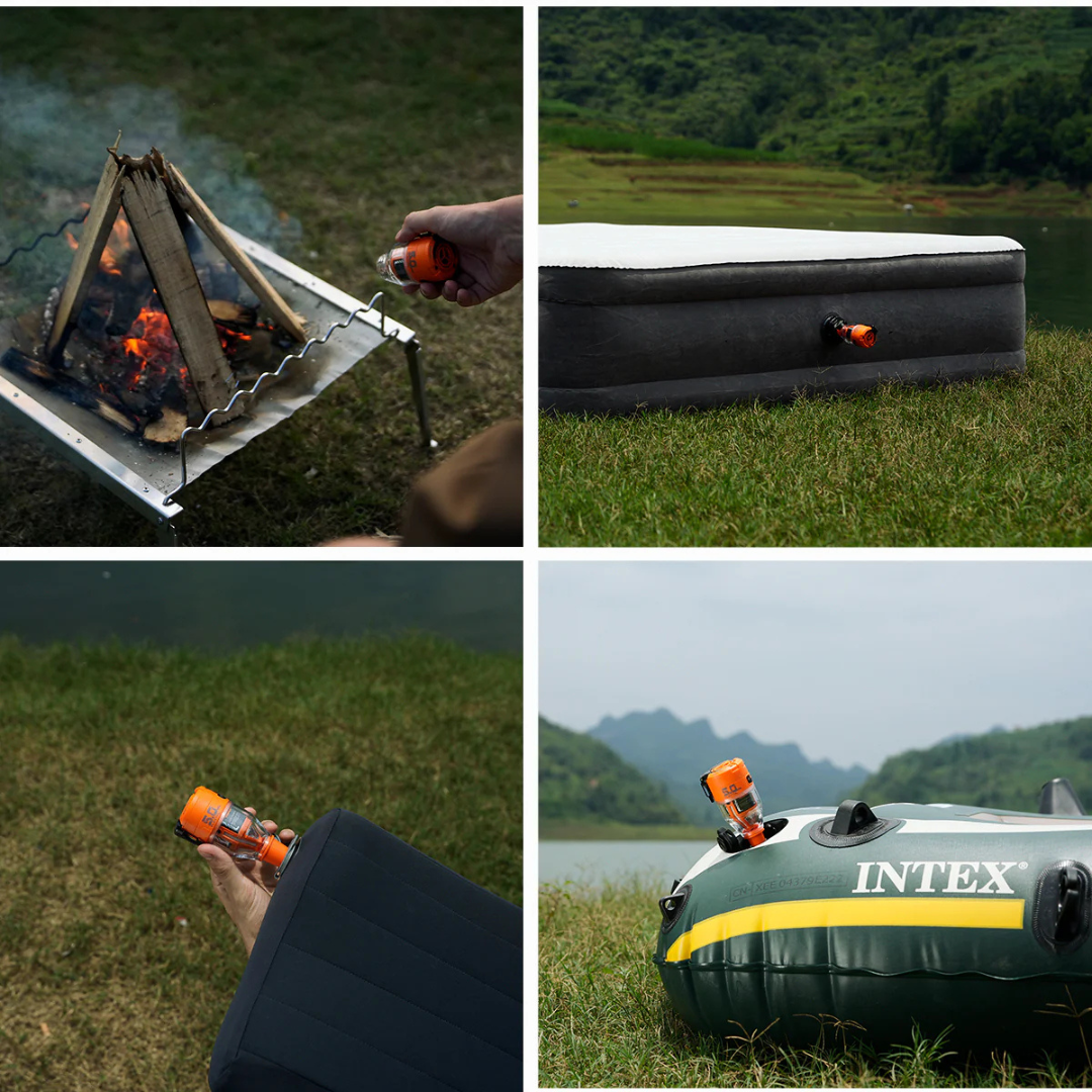 Flextail Max Pump 3 - High Speed 2 in 1 Rechargeable Air Pump - Orange