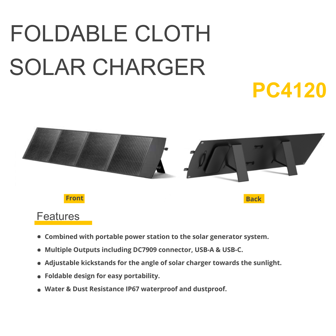 NEG Portable Foldable Solar Charger PL4120 -120W