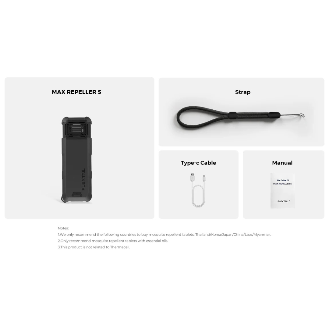 Flextail Max Repel S  - 2-in-1 Rechargeable Mosquito Repellent - Green