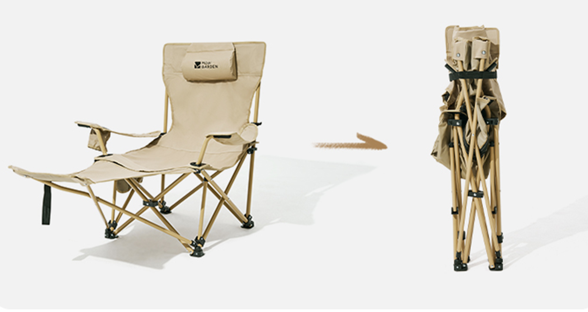 Mobi Garden Recliner Chair - Sand