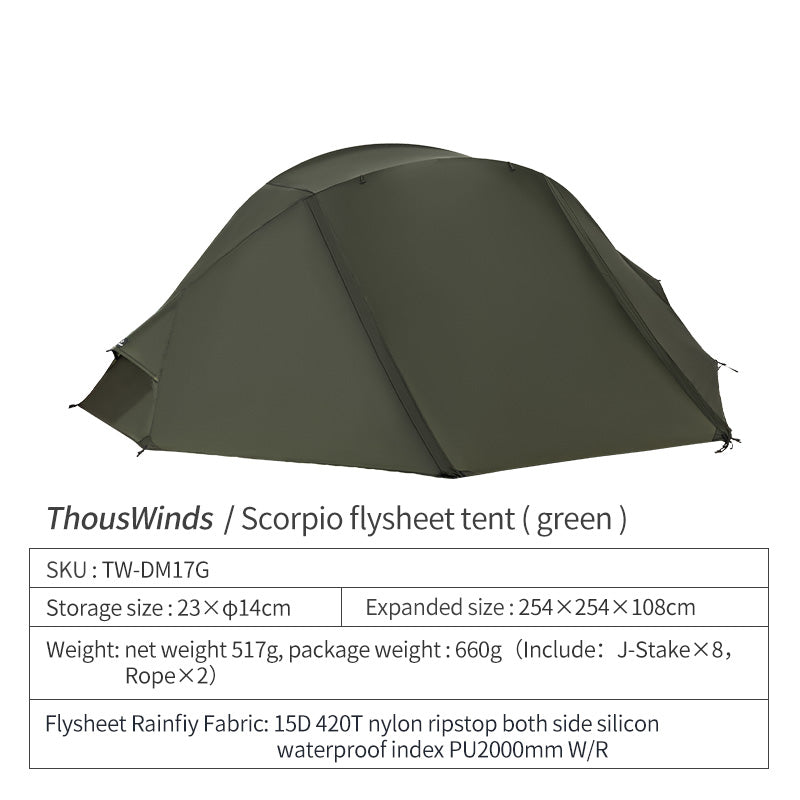 Thous Winds Scorpio Outer Tent - Olive Green