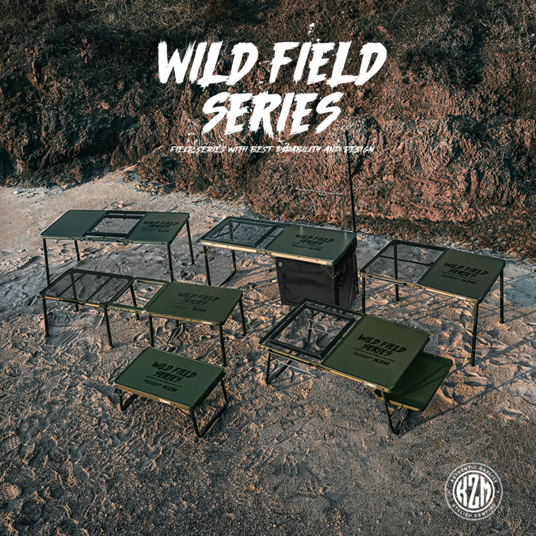 KZM Wild Field 3 Folding BBQ Table
