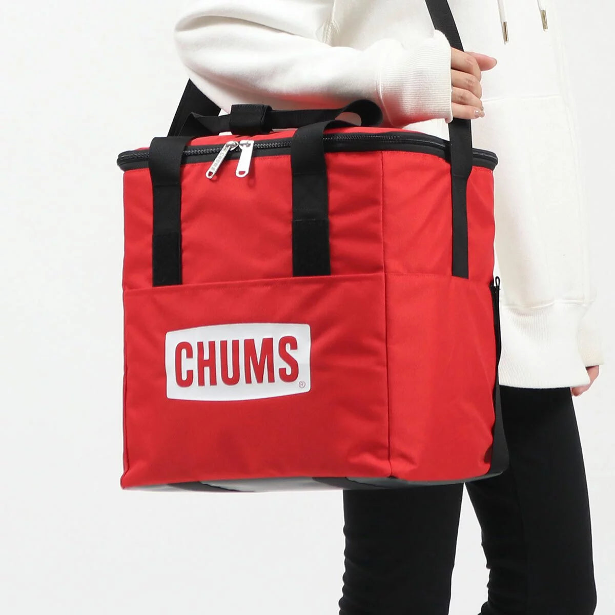 CHUMS Logo Soft Cooler Bag - Red