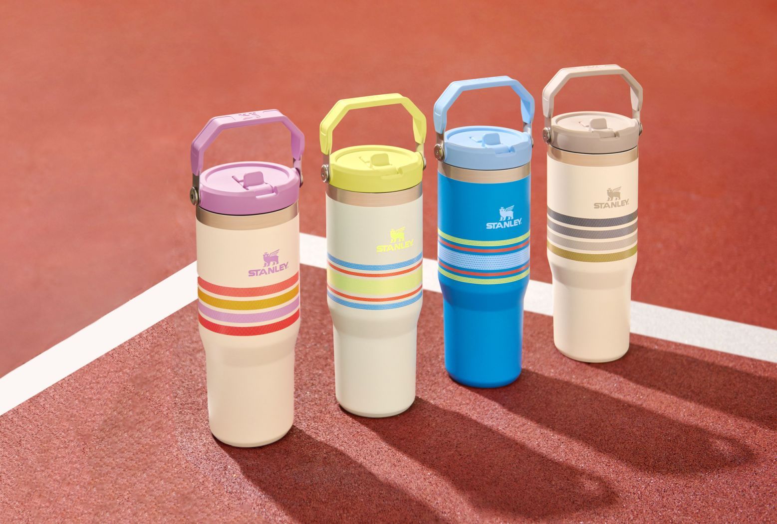 Stanley The Varsity Iceflow™ Flip Straw Tumbler 30oz - Seafoam Stripe