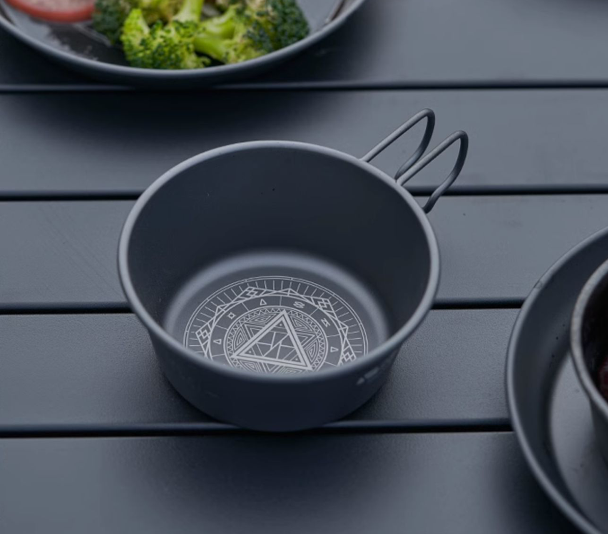 Mobi Garden Feast Titanium Bowl 350ml - Black