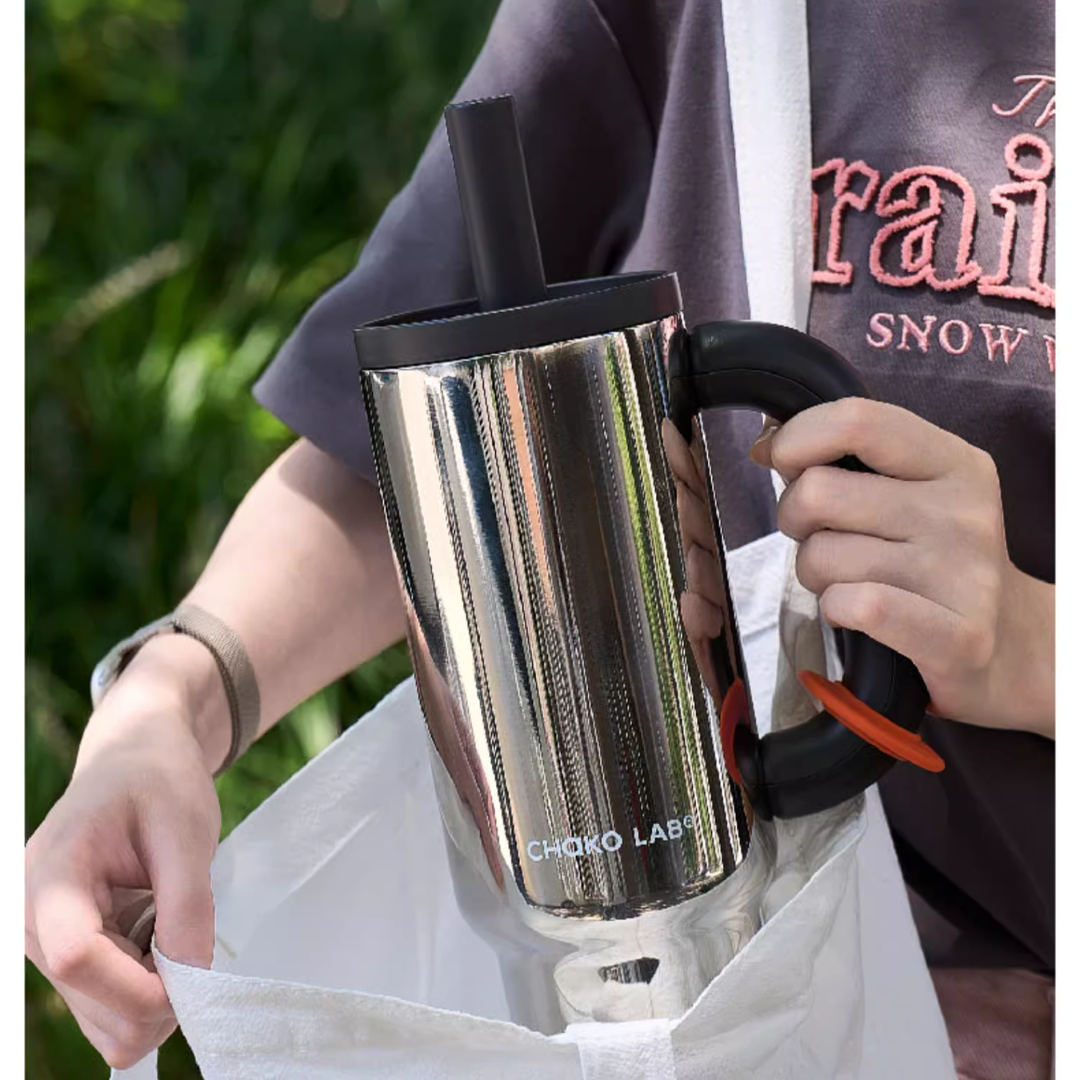 CHAKO LAB Bawang Thermos Cup 1050ml - Limited Silver Edition