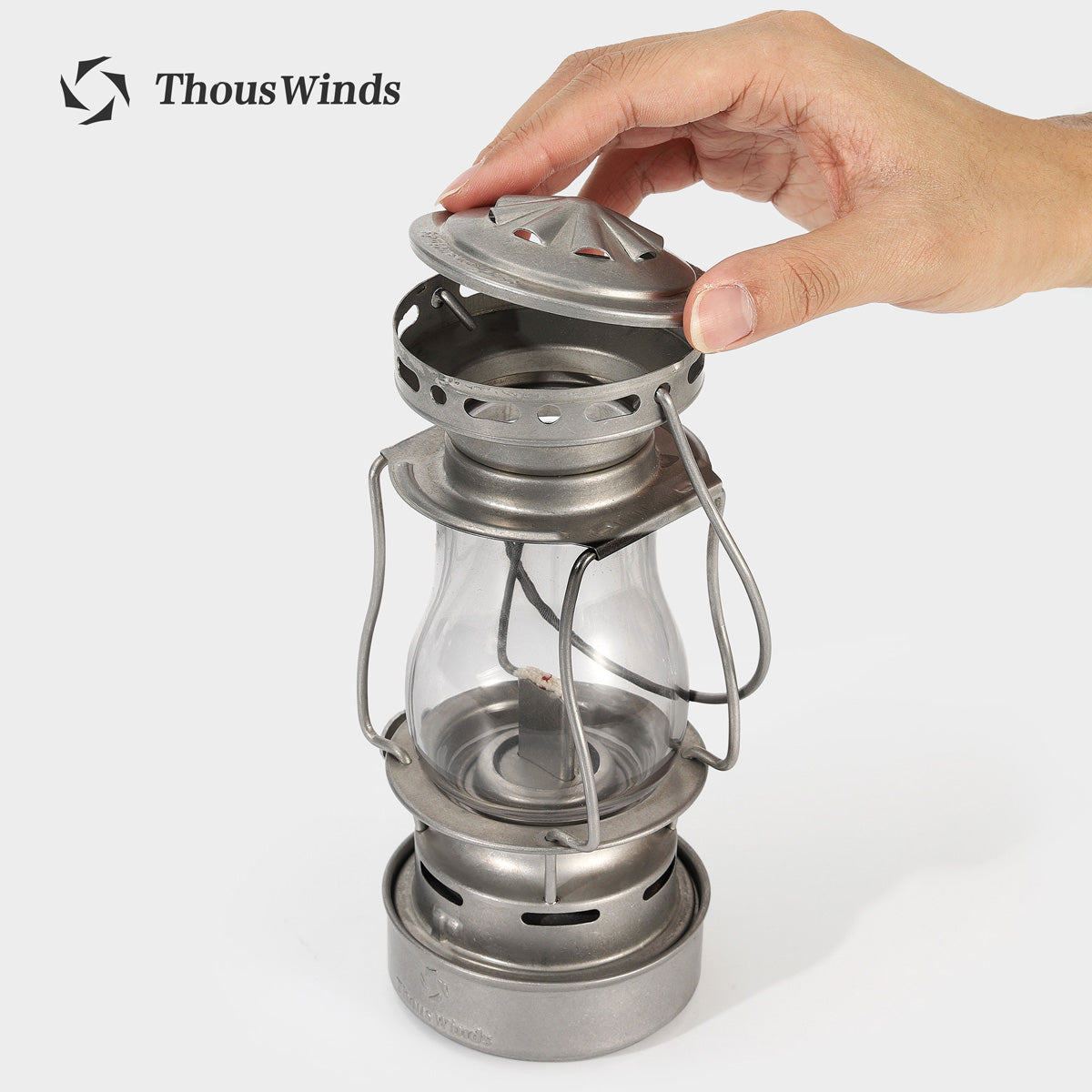 Thous Winds Twilight Kerosene Lamp - Brass