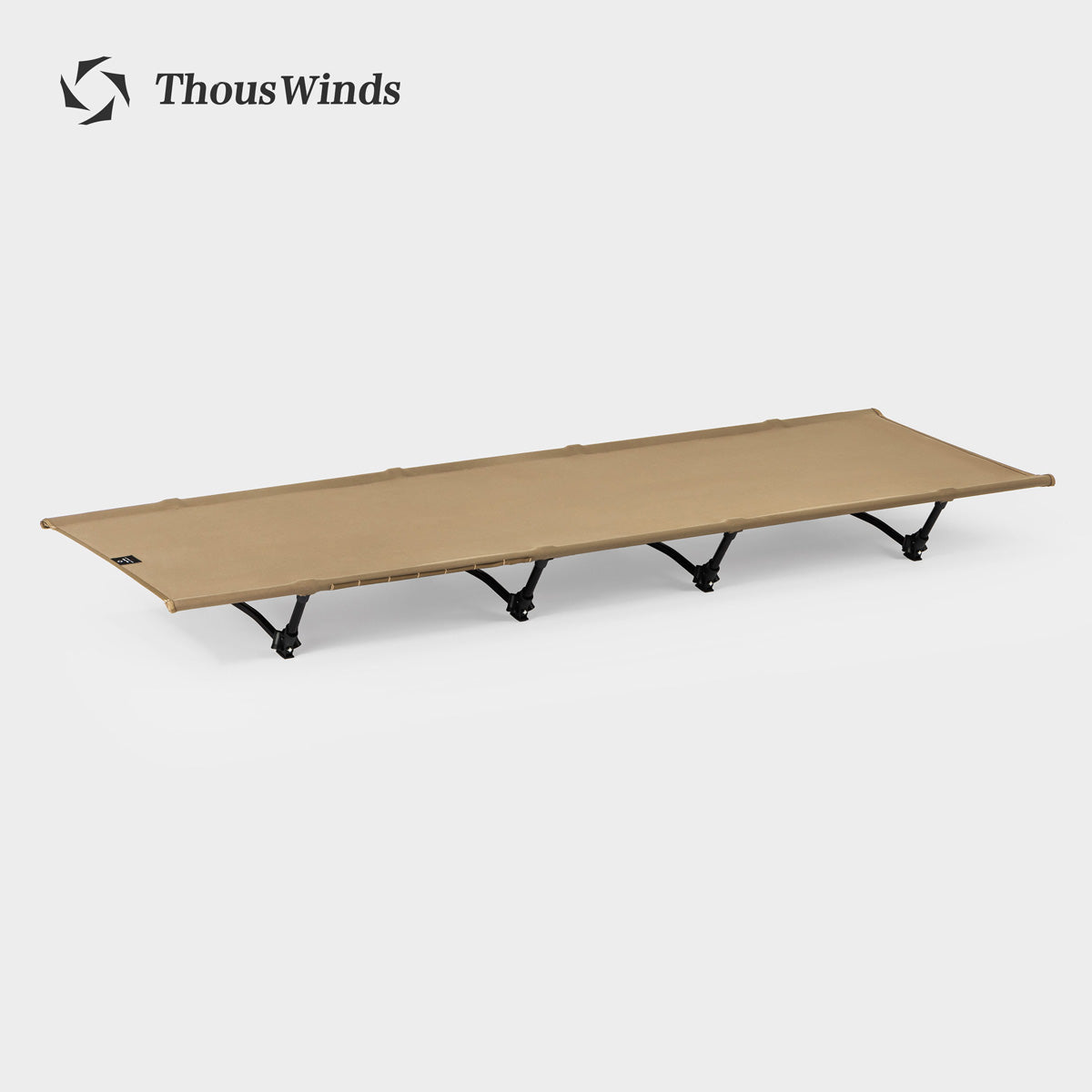 ThousWinds Aluminium Stand Tactical Camp Bed - Khaki