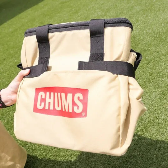 CHUMS Logo Soft Cooler Bag - Beige