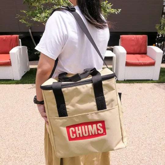 CHUMS Logo Soft Cooler Bag - Beige