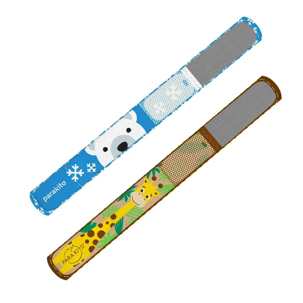 PARA’KITO® Mosquito Repellent Kids Double Wristband - Polar Bear / Girraffe