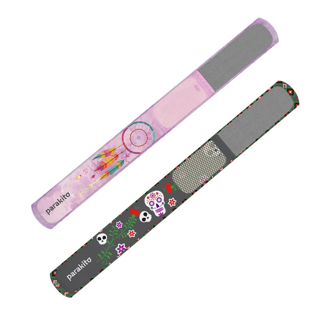 PARA’KITO® Mosquito Repellent Kids Double Wristband - Dark Roses / Feather