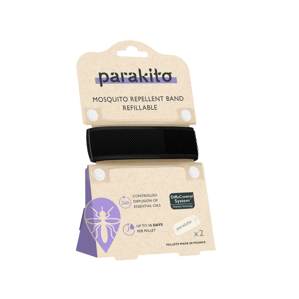 PARA’KITO® Mosquito Repellent Adult Wristband - Black