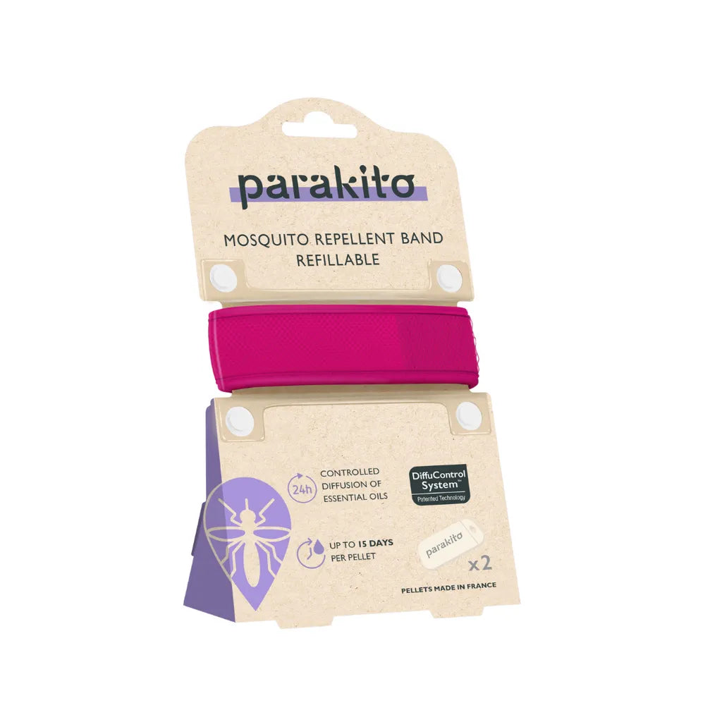 PARA’KITO® Mosquito Repellent Adult Wristband - Fushia