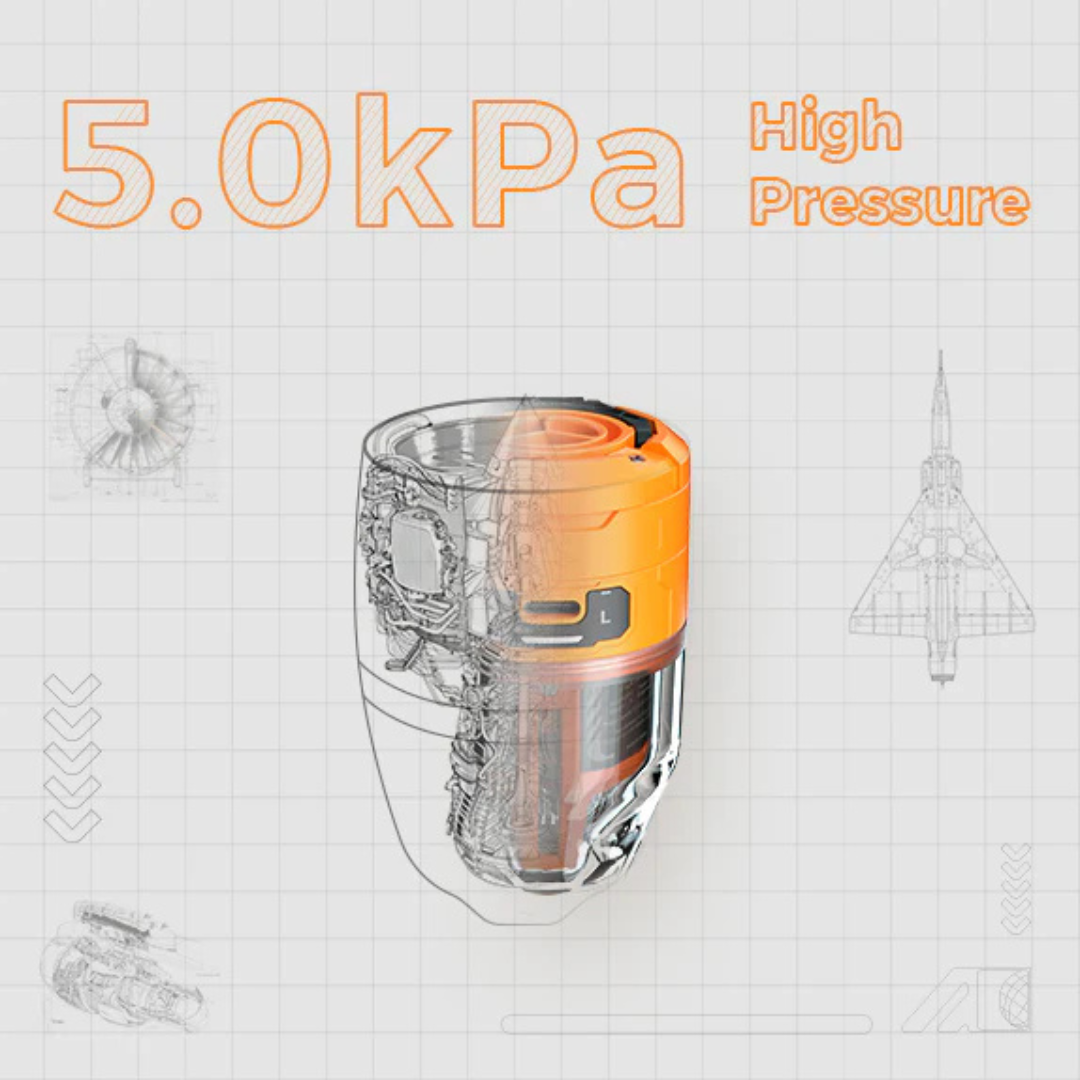 Flextail Max Pump 3 - High Speed 2 in 1 Rechargeable Air Pump - Orange