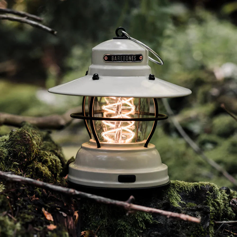 Barebones Outpost Lantern - Vintage White