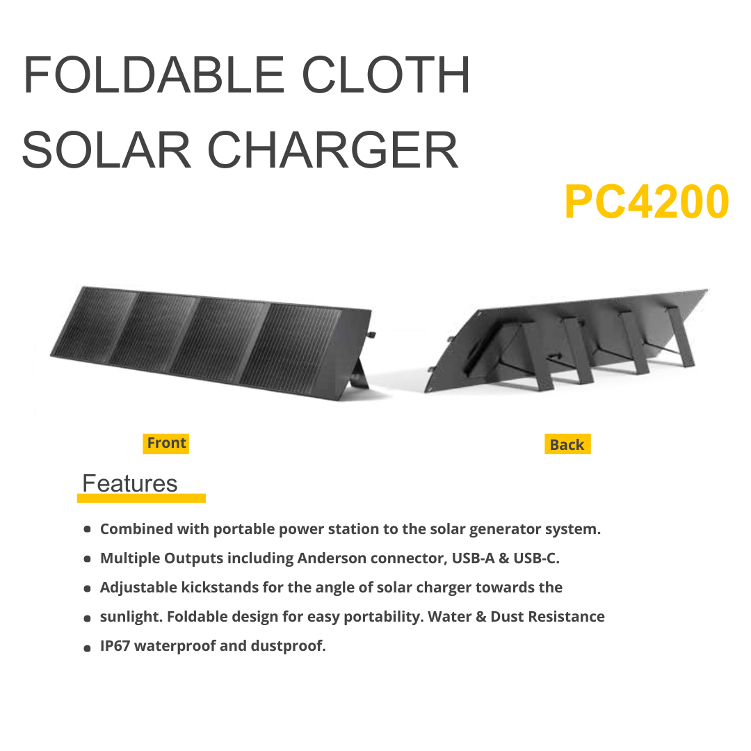 NEG Portable Foldable Solar Charger PL4200 -200W