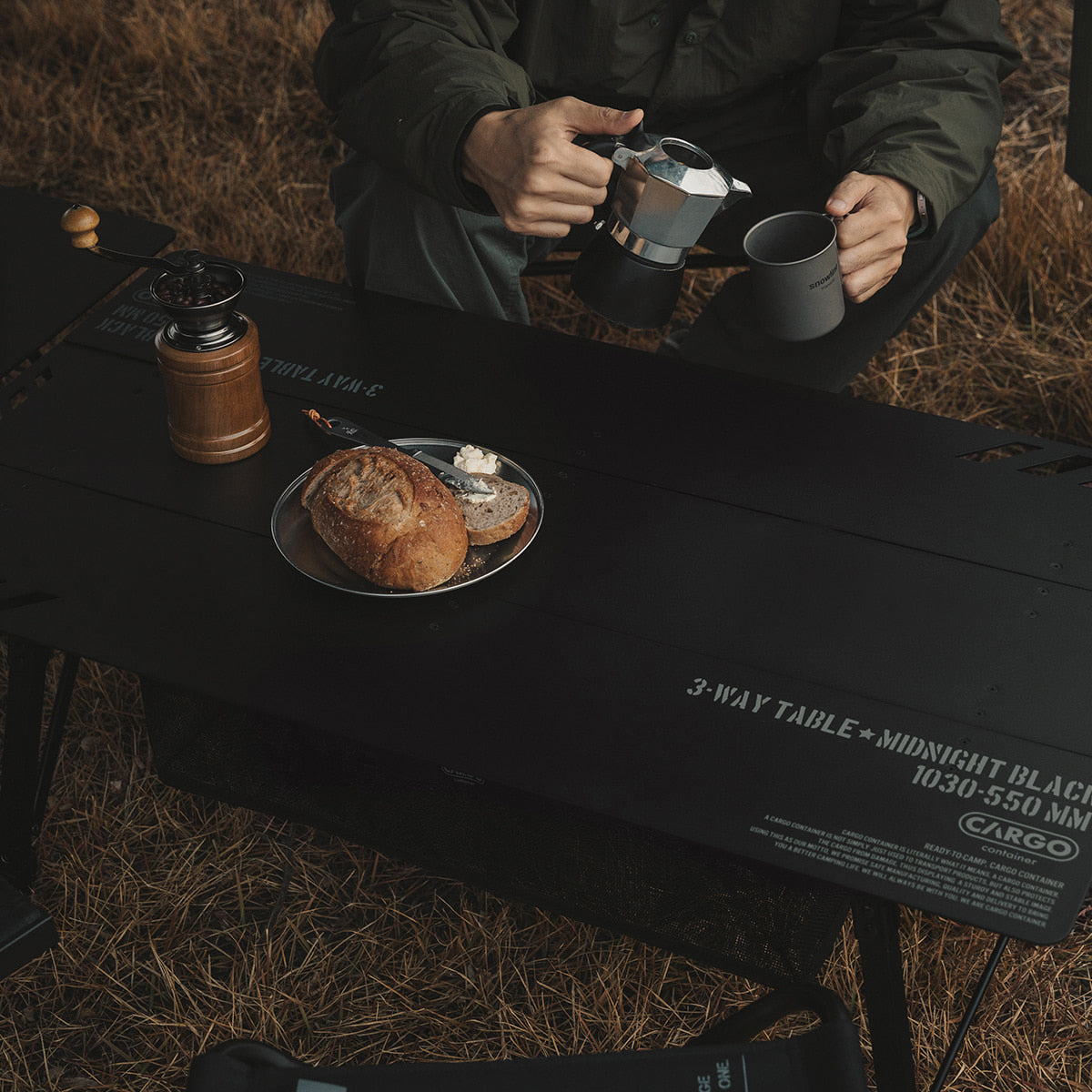 Cargo Container 3-Way Table - Beige