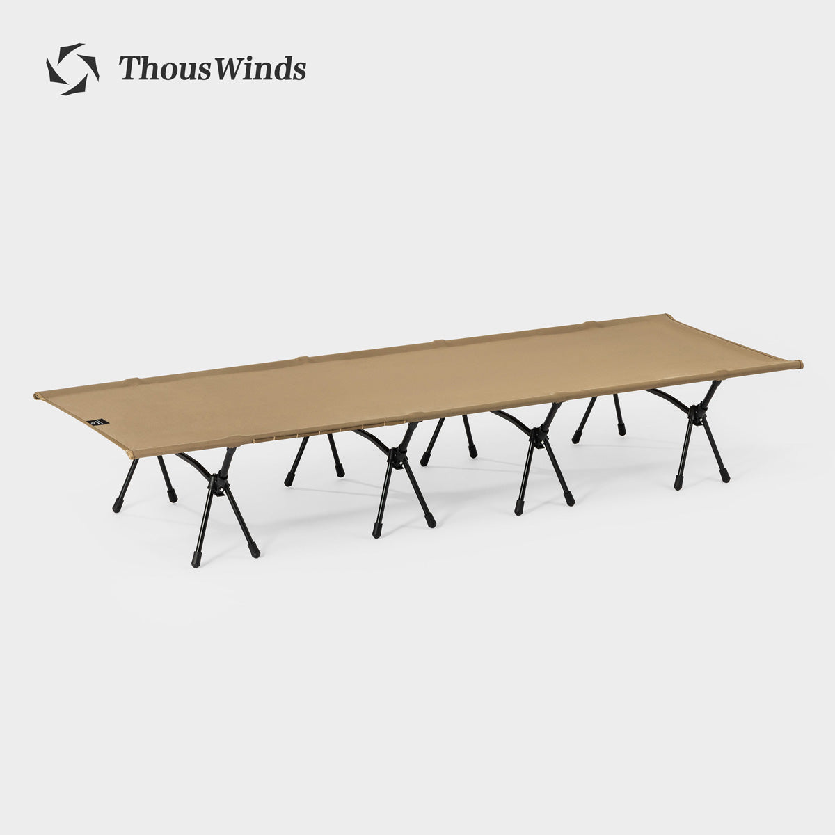 ThousWinds Aluminium Stand Tactical Camp Bed - Khaki