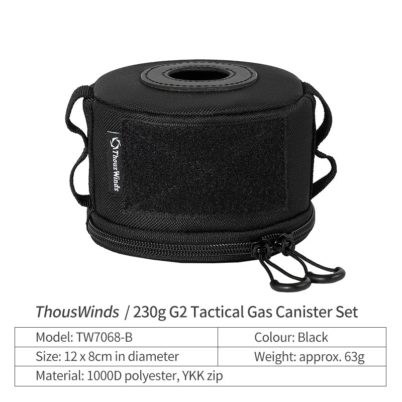 Thous Winds 230g G2 Tactical Gas Canister Set - Black