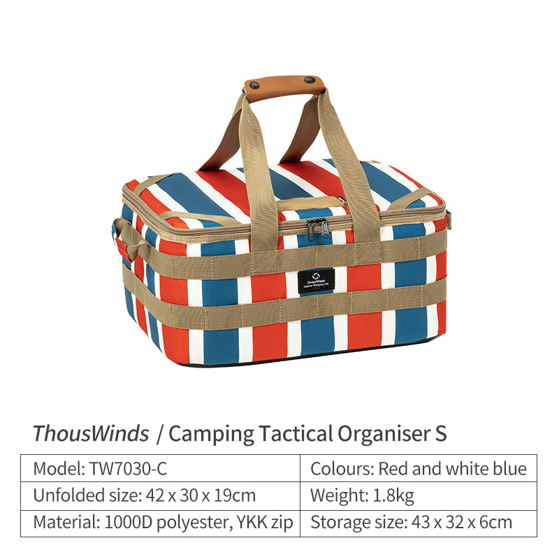 ThousWinds Camping Tactical Organiser S - Red, White & Blue