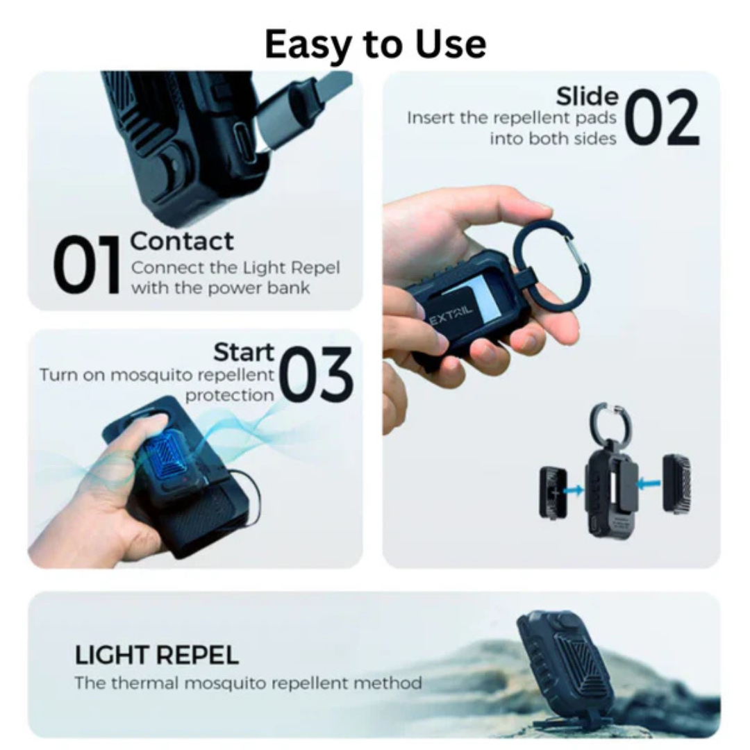 Flextail Light Repel - Portable Mosquito Repellent (Requires external power) - Green