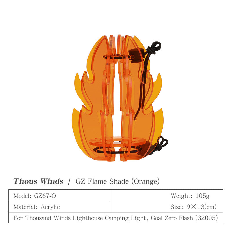 Thous Winds Goal Zero Flame Shade - Orange