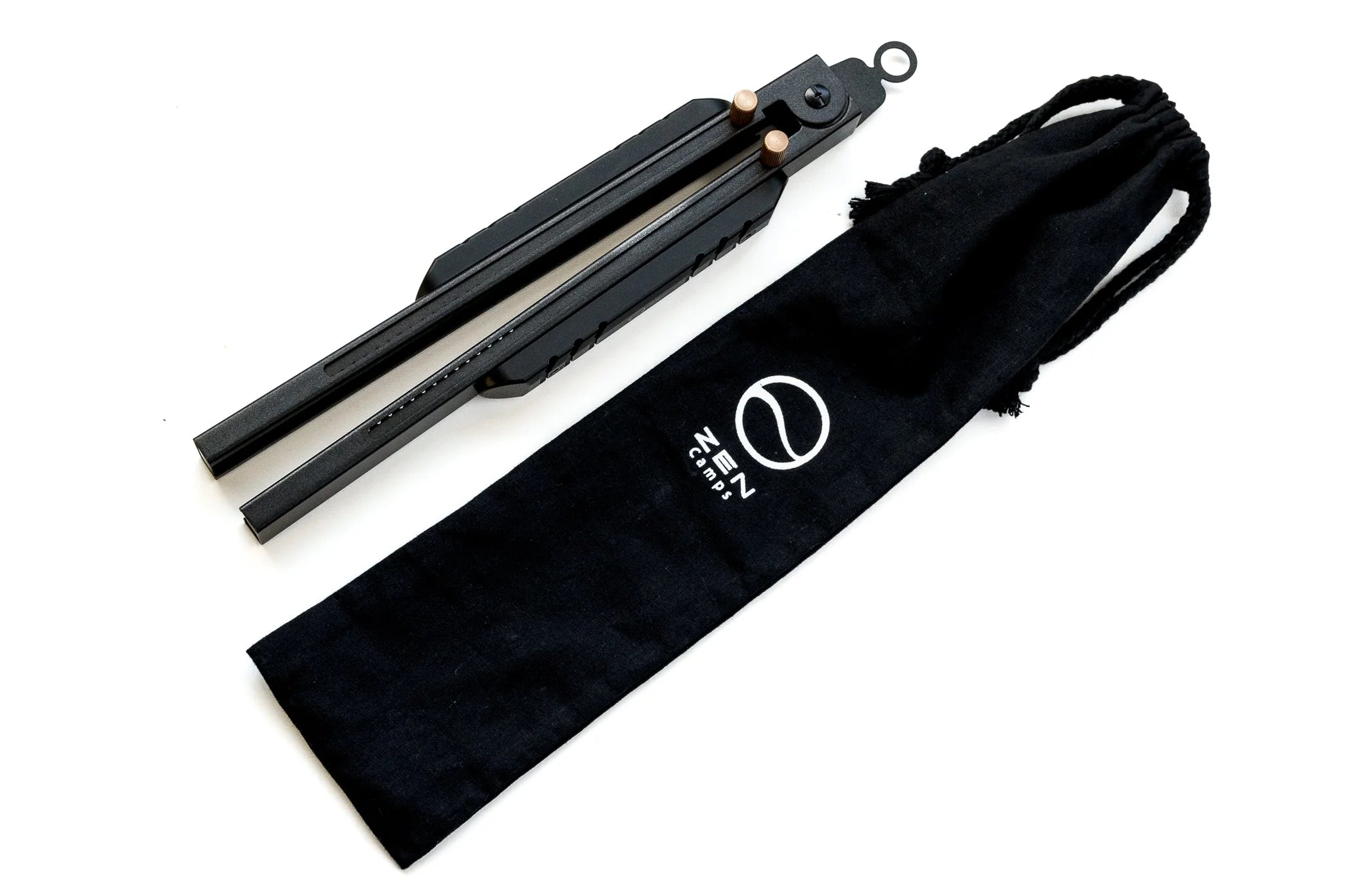 ZEN Camps Adjustable Fire Tongs - Black