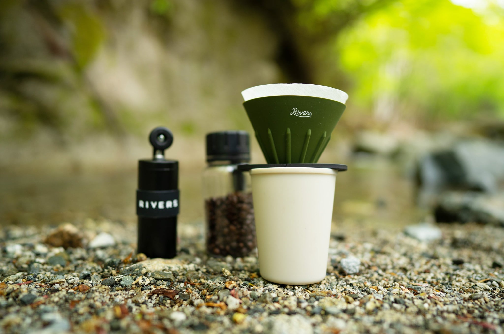 Rivers Coffee Pour Over Set - Olive