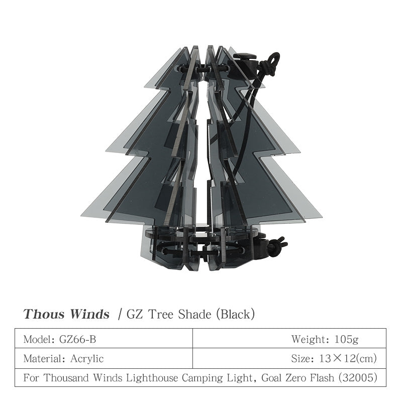 Thous Winds Goal Zero Tree Shade - Black