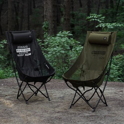 KZM Field Trekker Chair High - Black