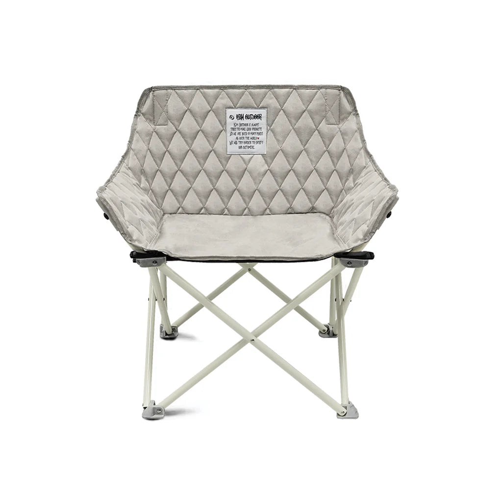 KZM Vista Camping Chair -Eburnean