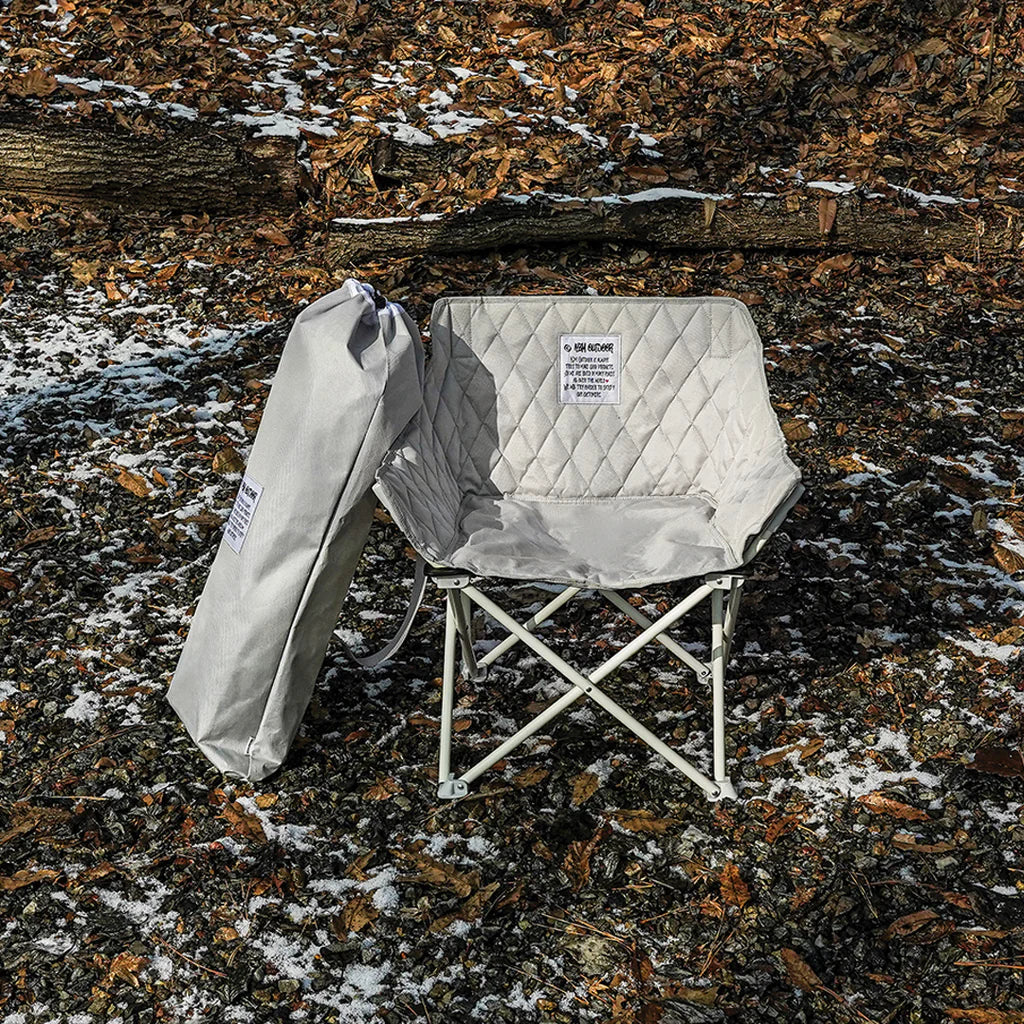 KZM Vista Camping Chair -Eburnean