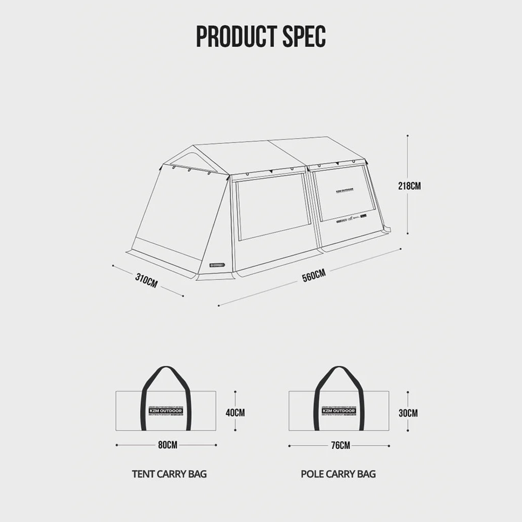 KZM Wild Field Oscar House 3 - 4 person tent