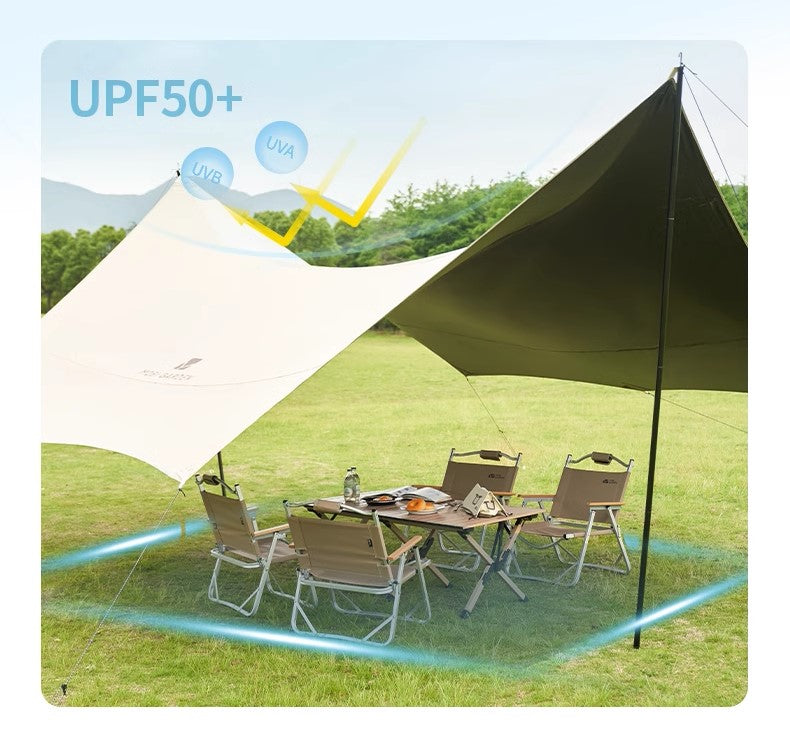 Mobi Garden Jun Ting 530 Black Coating 4-6 person Tarp - Sand