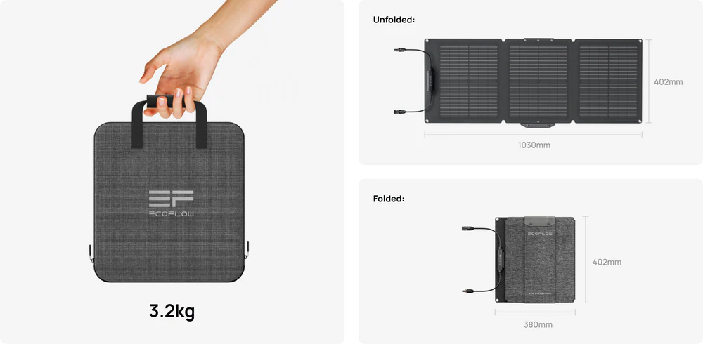 EcoFlow 60W Portable Solar Panel