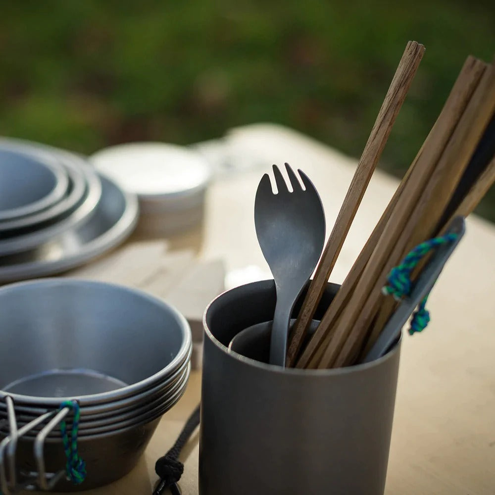 Snow Peak Titanium Spork - Blue