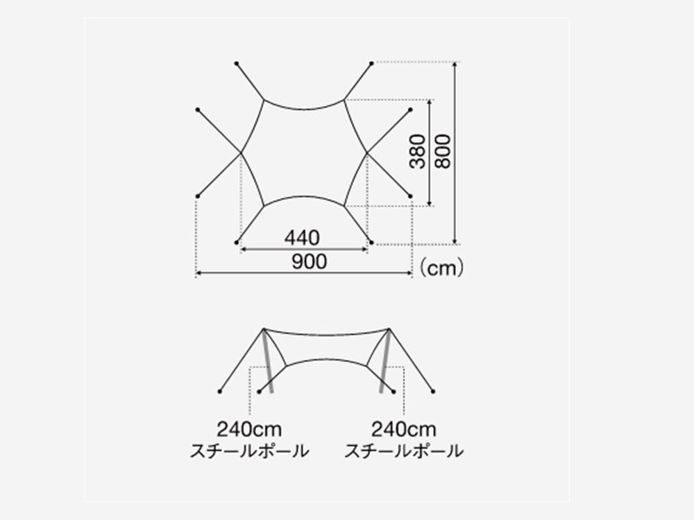 Snow Peak Land Nest Medium 3-4 person Tent with Tent Set