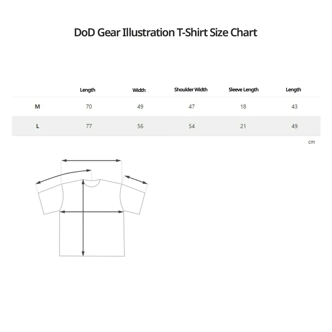 DoD Gear Illustration T-Shirt - Blue