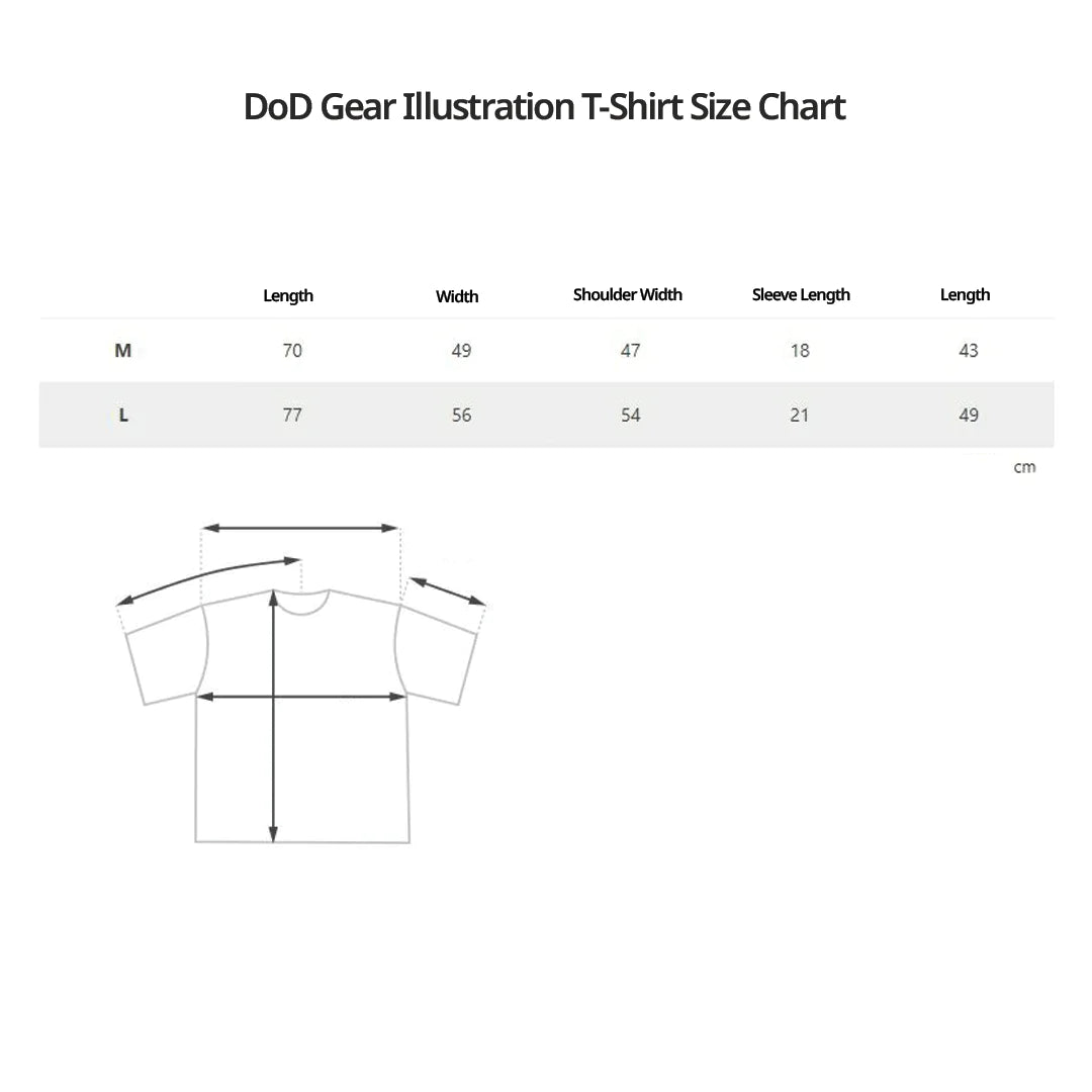 DoD Gear Illustration T-Shirt - Brown