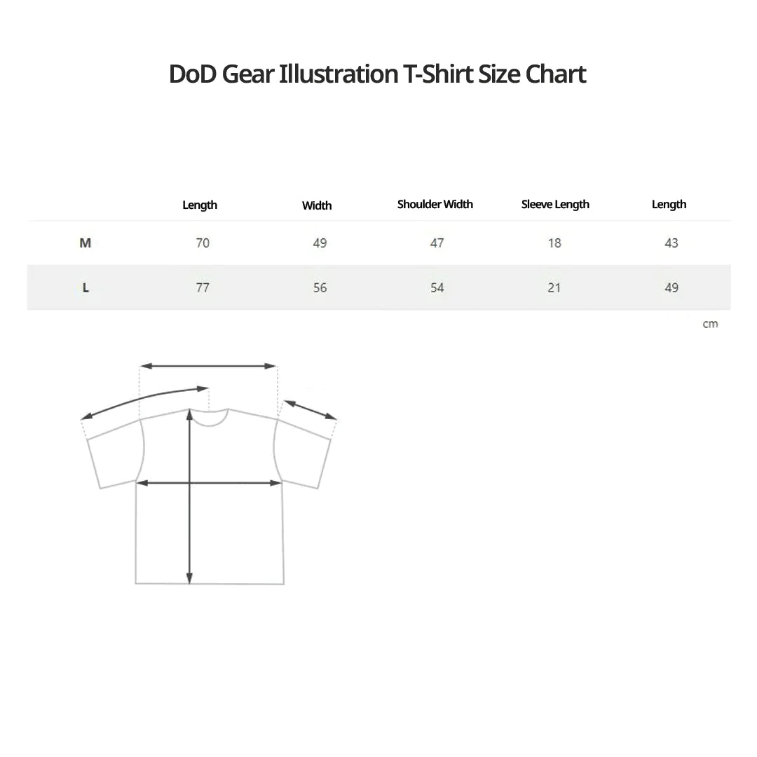 DoD Gear Illustration T-Shirt - Ivory