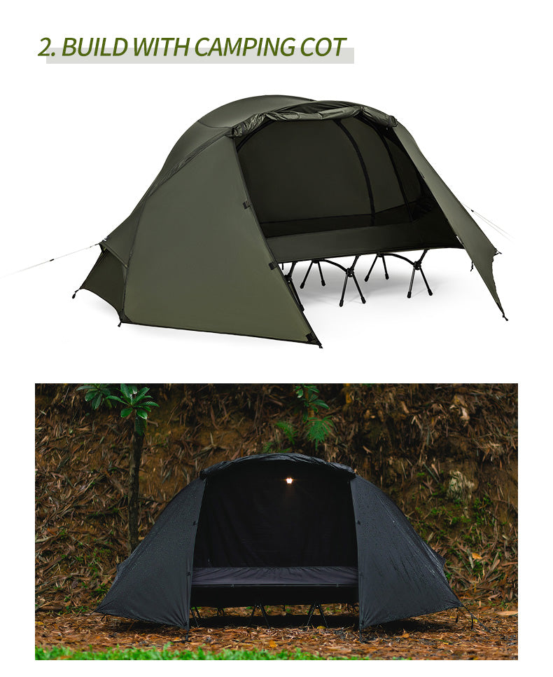 Thous Winds Scorpio 1 person Mesh Tent - Olive Green